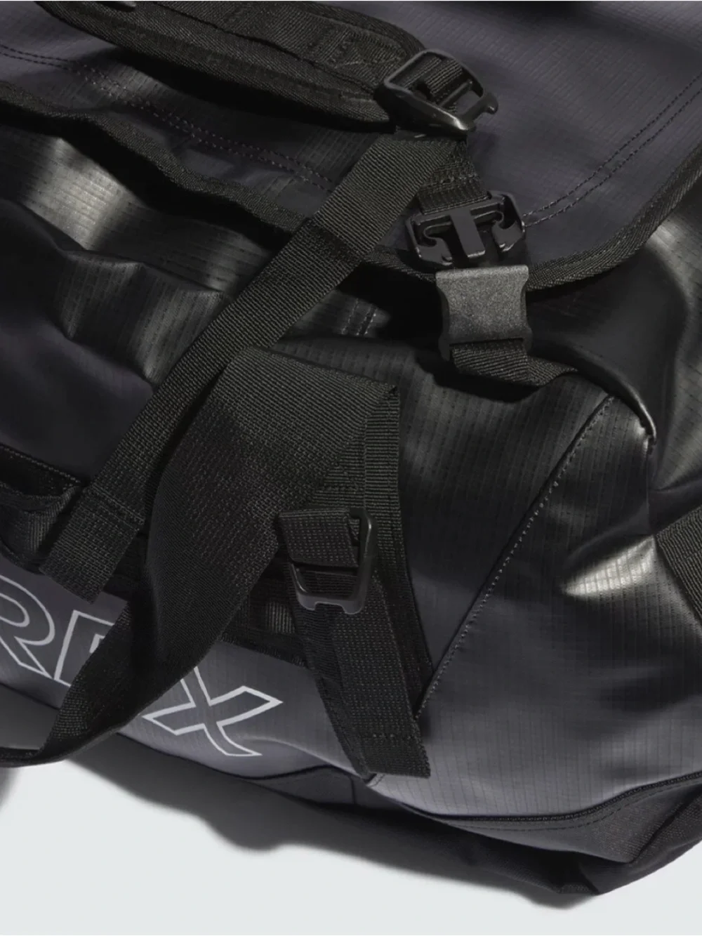 NWT Adidas Terrex Rain.RDY Expedition Duffle Bag Large Black 100L IC5652 Cordura